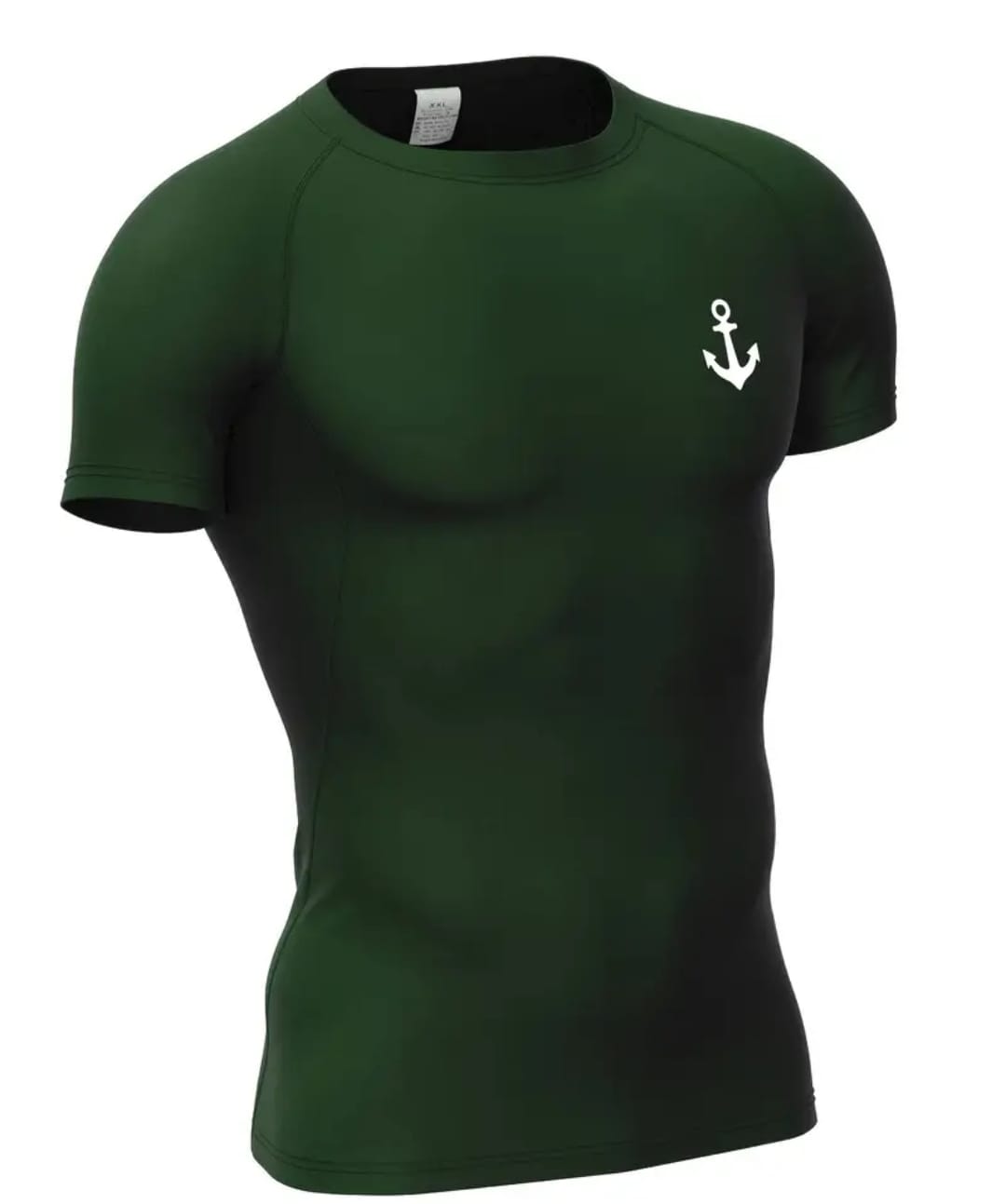 Camisa de compresión manga corta para hombre