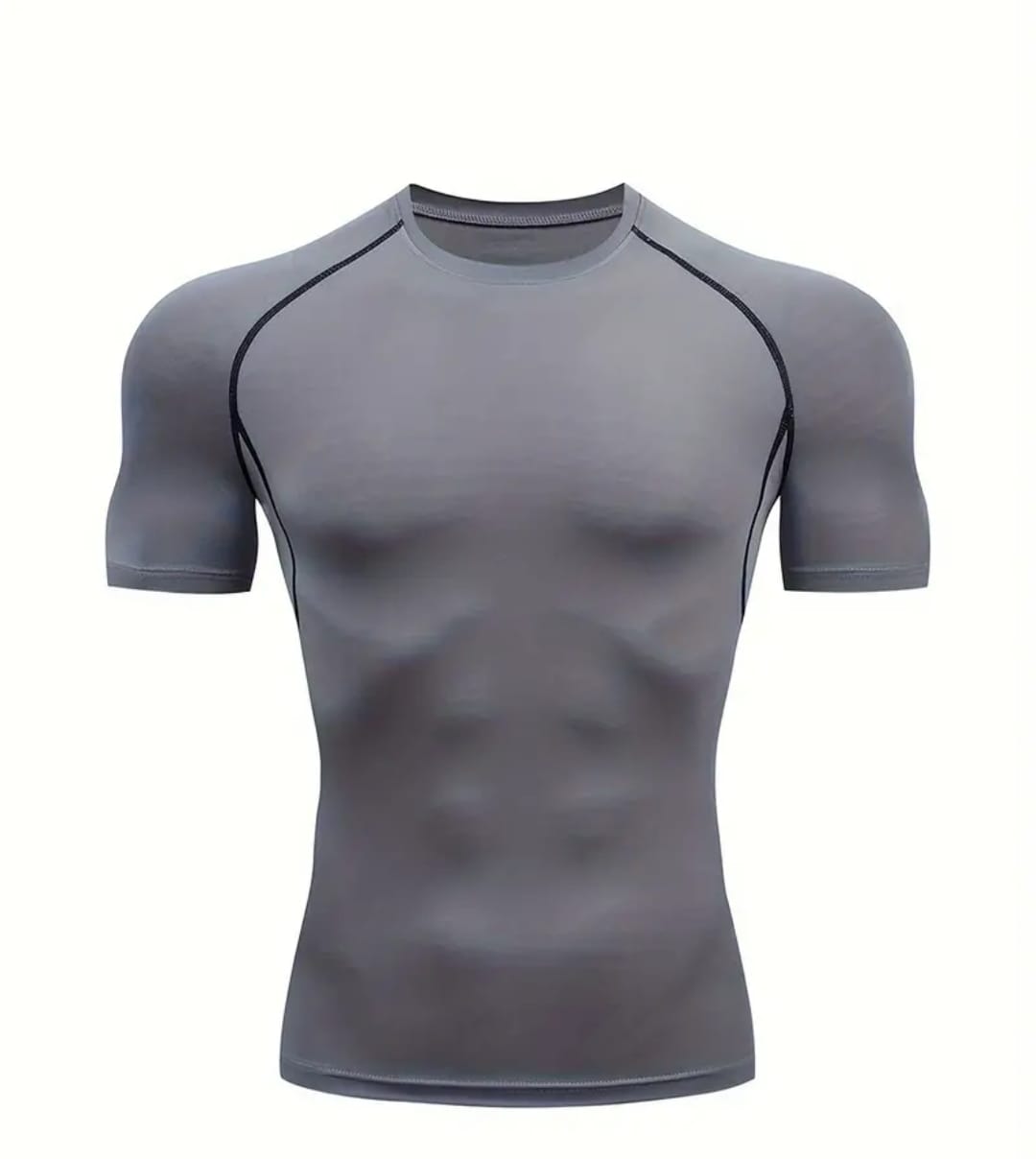 Camisa de compresión manga corta para hombre