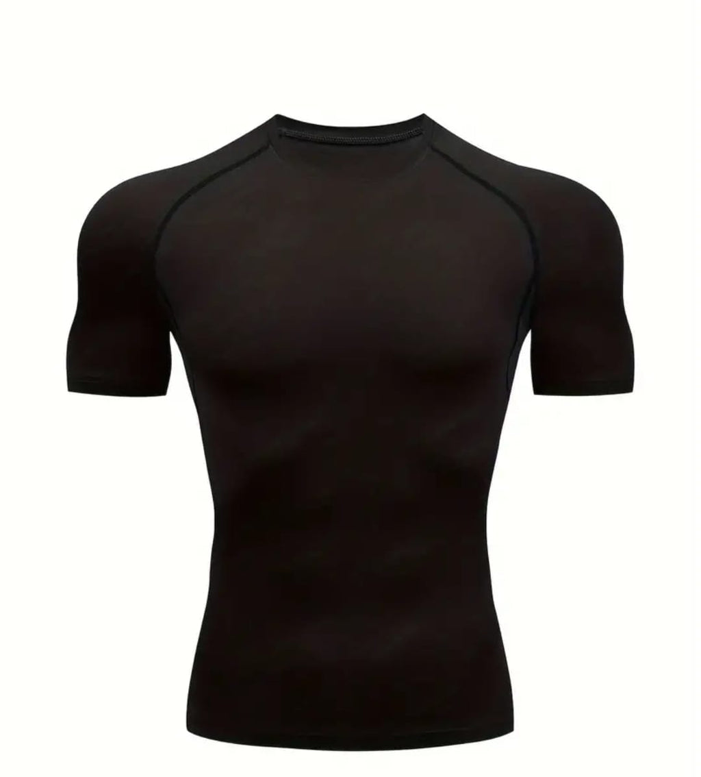 Camisa de compresión manga corta para hombre