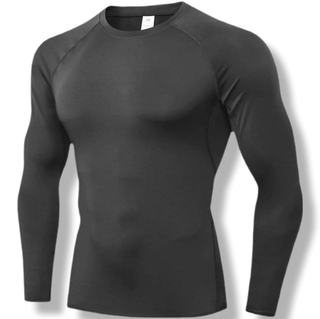 Camisa de compresión deportiva manga larga